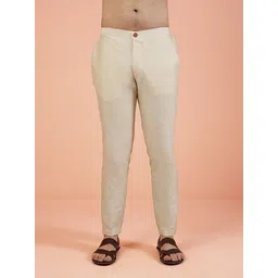 KISAH Men Original Fit Mid-Rise Cotton Trousers-picture-23