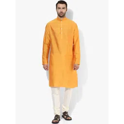 KISAH Men Yellow Kurta with Churidar-picture-38