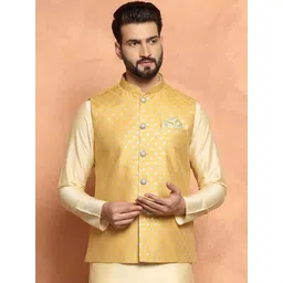 KISAH  Woven Design Nehru Jackets-picture-34