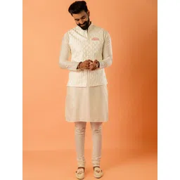 KISAH Woven Design Nehru Jackets-picture-39