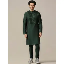 KISAH Yoke Design Regular Gotta Patti Kurta with Churidar-picture-22