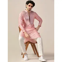 KISAH Yoke Design Straight Kurta image 5