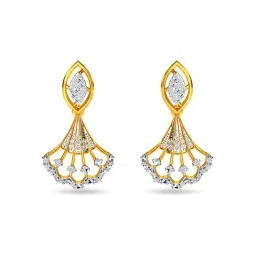 Kisna Diamond & Gold Jewellery 14k (585) Gold Evie Diamond Earring-picture-47