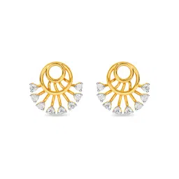 Kisna Diamond & Gold Jewellery 14k (585) Gold Nazea Earring-picture-48