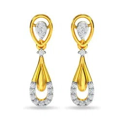 Kisna Diamond & Gold Jewellery 14k (585) Gold Nireja Diamond Earring-picture-44