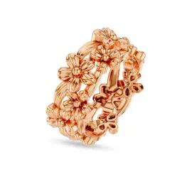 Kisna Diamond & Gold Jewellery 14k (585) Rose Gold Ring for Women-picture-17