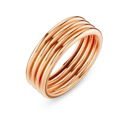 Kisna Diamond & Gold Jewellery 14k (585) Rose Gold Ring for Women-picture-35