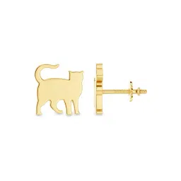 Kisna Diamond & Gold Jewellery 14k (585) Yellow Gold Earrings for Women-picture-41