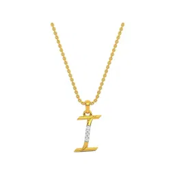 Kisna Diamond & Gold Jewellery 14k Alphabet I Pendant-picture-42