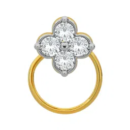 Kisna Diamond & Gold Jewellery 14k Gold & Diamond CaraNosepin for Women-picture-20