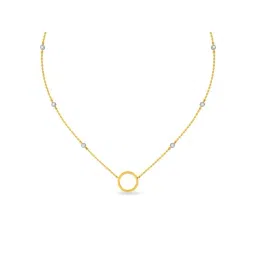 Kisna Diamond & Gold Jewellery 14k Gold & Diamond Dainy Necklace for Women-picture-44