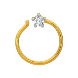 Kisna Diamond & Gold Jewellery 14k Gold & Diamond EliseNosepin for Women-picture-39