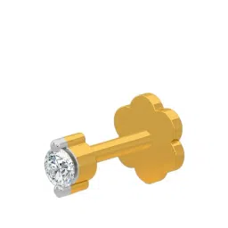 Kisna Diamond & Gold Jewellery 14k Gold & Diamond Gracie Nosepin for Women-picture-12