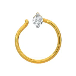 Kisna Diamond & Gold Jewellery 14k Gold & Diamond GracieNosepin for Women-picture-34