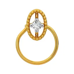 Kisna Diamond & Gold Jewellery 14k Gold & Diamond HavenNosepin for Women-picture-29