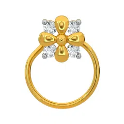 Kisna Diamond & Gold Jewellery 14k Gold & Diamond MelissaNosepin for Women-picture-30