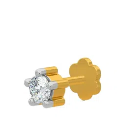 Kisna Diamond & Gold Jewellery 14k Gold & Diamond Ruth Nosepin for Women-picture-38