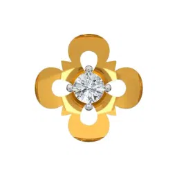 Kisna Diamond & Gold Jewellery 14k Gold & Diamond SaraNosepin for Women-picture-24