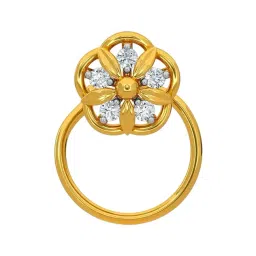 Kisna Diamond & Gold Jewellery 14k Gold & Diamond WillaNosepin for Women-picture-27