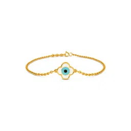Kisna Diamond & Gold Jewellery 14k Neetya Evil Eye Pure Gold Bracelet for Women-picture-13