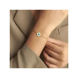 Kisna Diamond & Gold Jewellery 14k Neetya Evil Eye Pure Gold Bracelet for Women image 3