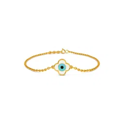 Kisna Diamond & Gold Jewellery 14k Neetya Evil Eye Pure Gold Bracelet for Women image 1