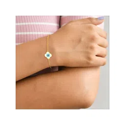 Kisna Diamond & Gold Jewellery 14k Neetya Evil Eye Pure Gold Bracelet for Women image 5