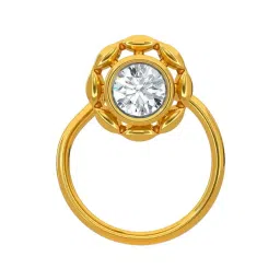 Kisna Diamond & Gold Jewellery 18k Gold & Diamond BlairNosepin for Women-picture-15