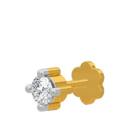 Kisna Diamond & Gold Jewellery 18k Gold & Diamond Blake Nosepin for Women image 1