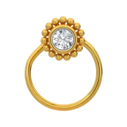 Kisna Diamond & Gold Jewellery 18k Gold & Diamond GracelynnNosepin for Women-picture-19