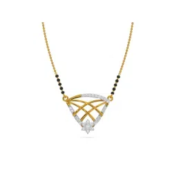Kisna Diamond & Gold Jewellery 18k Gold & Diamond Joyce Mangalsutra for Women-picture-40