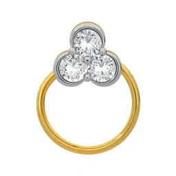 Kisna Diamond & Gold Jewellery 18k Gold & Diamond KailaniNosepin for Women-picture-14