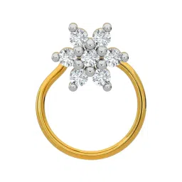 Kisna Diamond & Gold Jewellery 18k Gold & Diamond KendallNosepin for Women-picture-26