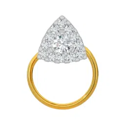 Kisna Diamond & Gold Jewellery 18k Gold & Diamond MyaNosepin for Women-picture-34