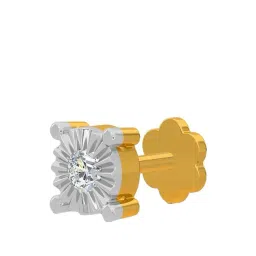 Kisna Diamond & Gold Jewellery 18k Gold & Diamond Nyla Nosepin for Women-picture-20
