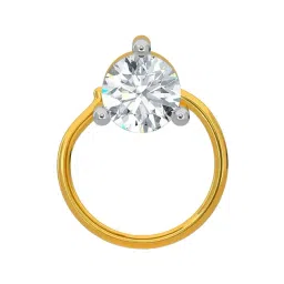 Kisna Diamond & Gold Jewellery 18k Gold & Diamond RachelNosepin for Women-picture-33