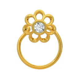 Kisna Diamond & Gold Jewellery 18k Gold & Diamond TalaNosepin for Women-picture-41