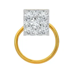 Kisna Diamond & Gold Jewellery 18k Gold & Diamond ZuriNosepin for Women-picture-39