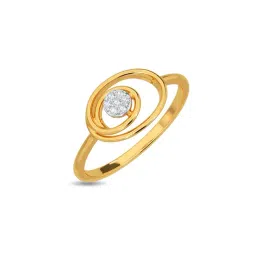Kisna Diamond & Gold Jewellery Collins for her 14k (585) Diamond & Gold Ring For Women-picture-14