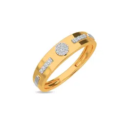 Kisna Diamond & Gold Jewellery Linear 14k (585) Diamond & Gold Ring For Men-picture-38