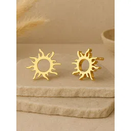 KISNA DIAMOND AND GOLD JEWELLERY Women 14KT Sunshine Earrings Gold - 1.37g-picture-44