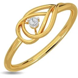 kisna 14k / 18k Real Gold & Diamond Ring | Diwali, Rakhi Rakshabandhan Gift for Sister/Bhabhi/Women | With Certificate of Authenticity & BIS-Hallmarked Gold Jewellery | Rivka Diamond Ring-picture-11