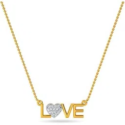 kisna JEWELS 14K BIS Hallmark Pure Yellow Gold & SI Real Diamond Pendant for Women-picture-54