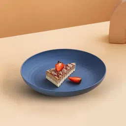 kitchantique 8" Wheat Straw Round Dinner Plate | Eco-Friendly for Noodles, Salads & Fruits Quarter Plate-picture-25