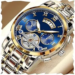 kitcone Multicolour Dial Analogue Men's Wrist Watch with Date Calendar, Metal Case and Strap -FBBH1-picture-29