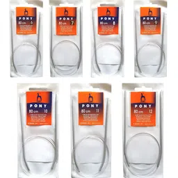 kitoarts Circular Knitting Needles Set 80 CM For Knitting Needlework 6 To 12 Knitting Pin-picture-24