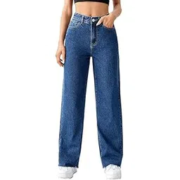 kitty fashion Straight-fit Jeans for Women are a Versatile, Timeless Denim Style That Offers a Relaxed,-picture-13