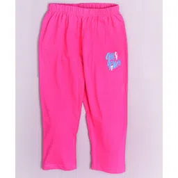 Kiwi 100% Cotton Girl Power Placement Printed Pajama - Pink-picture-25