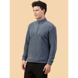 KIZA Printed Mock Collar Sweatshirt-picture-25