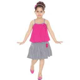 KJD Girls Solid Poly Georgette Clothing Set-picture-39